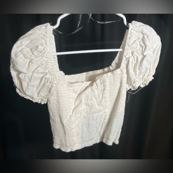 White peasant crop top - Picture 1 of 3